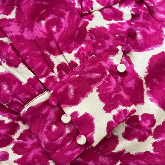 {J.Crew} Floral Satin Blouse - Picture 6 of 10